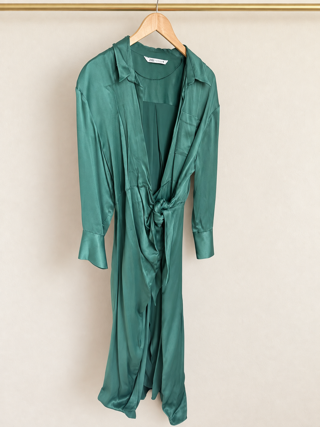 Side Green Dress (Zara)