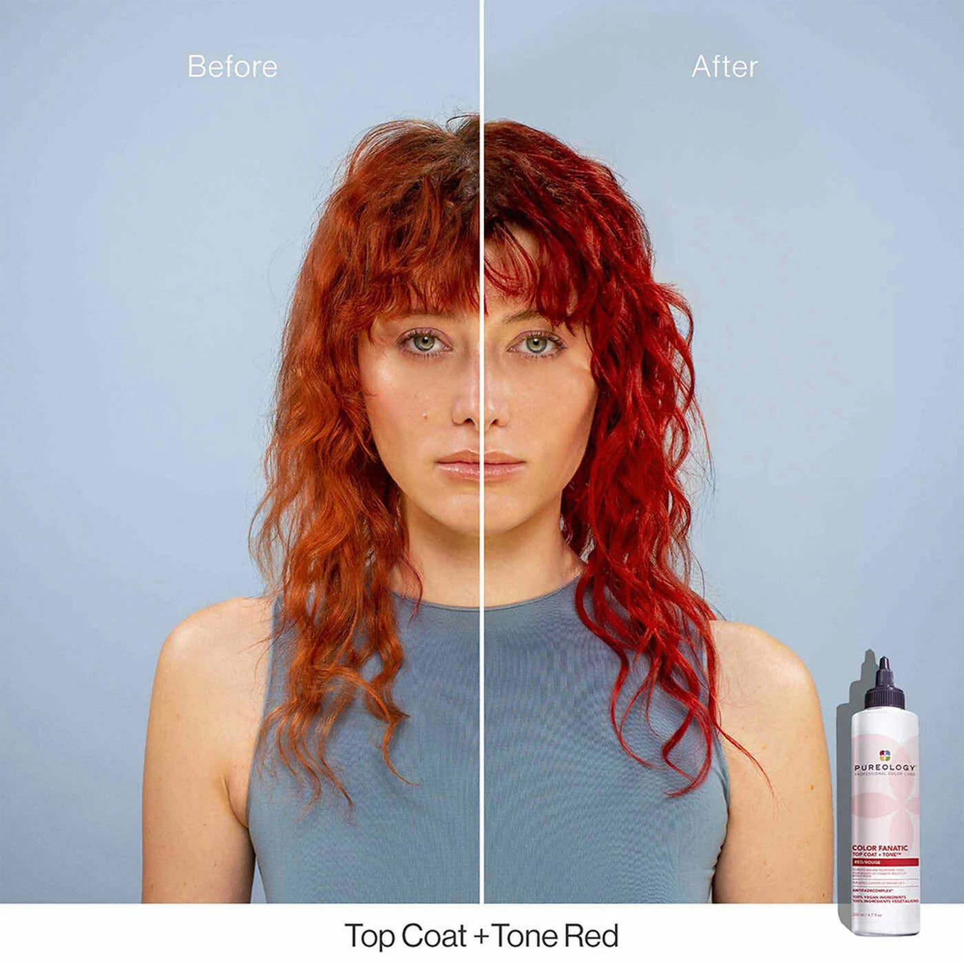 Color Fanatic Top Coat + Tone Red