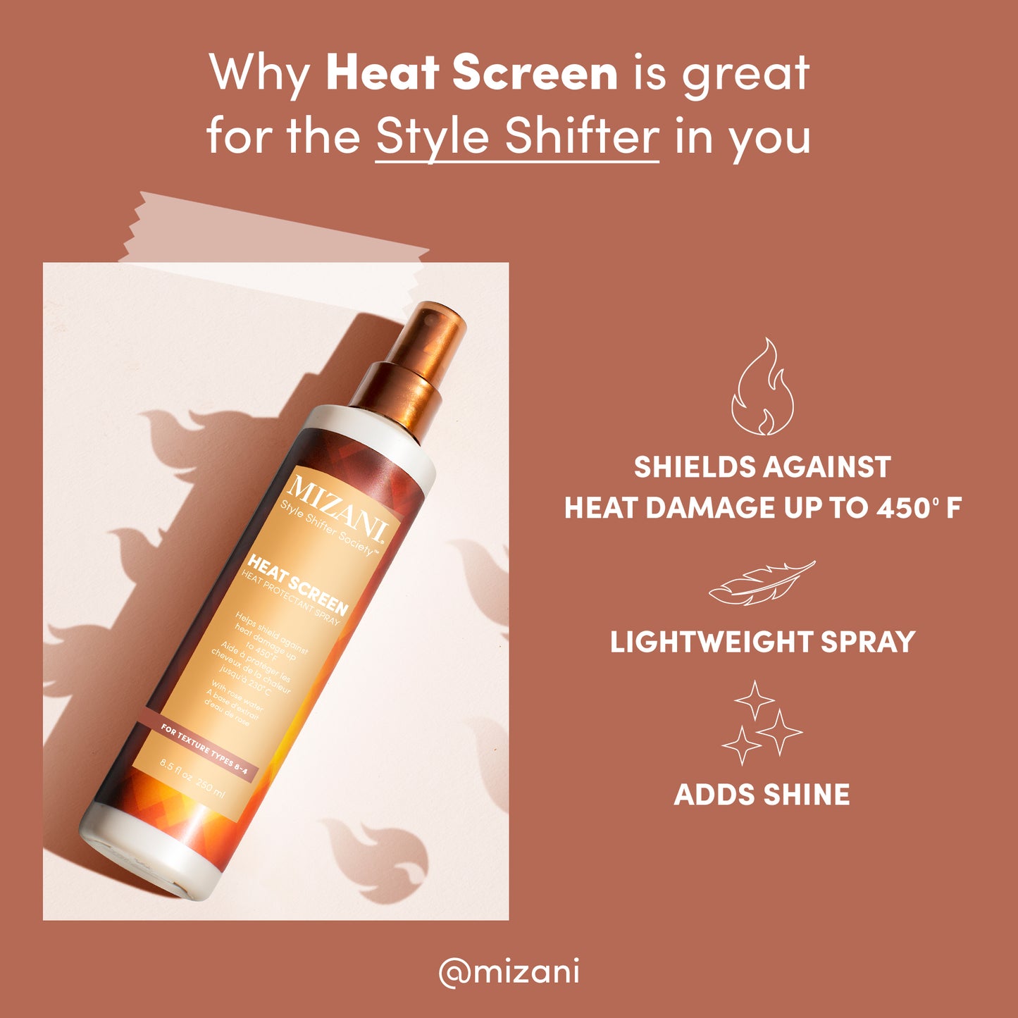 Mizani Heat Screen Hair Protectant Spray