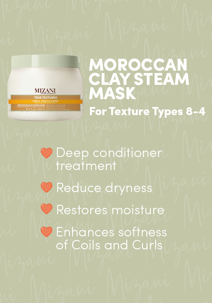 Crystalize Texture Mask Mizani True Textures Moroccan Clay Steam Mask – Reina Estrella