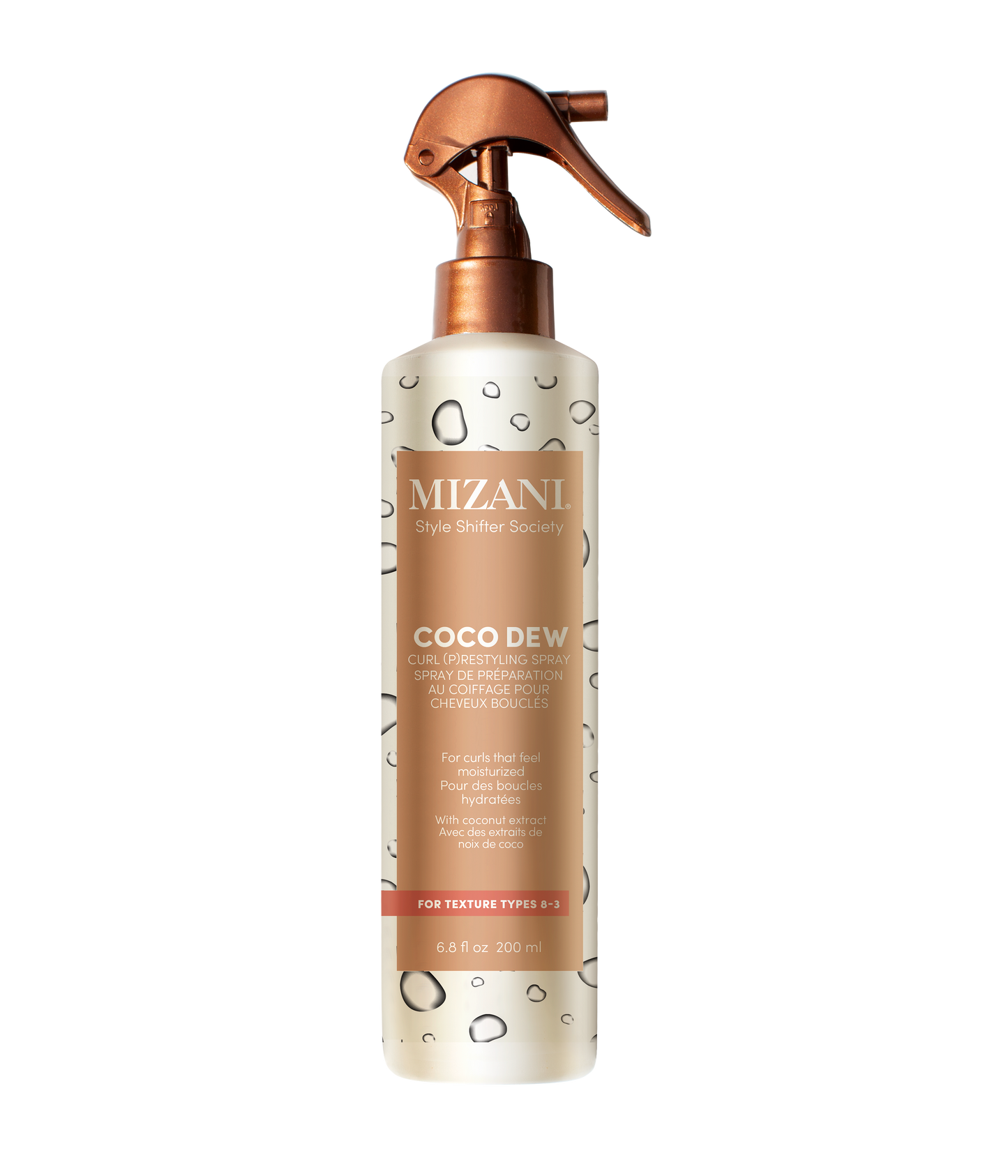 Mizani Coco Dew Curl Pre-Styling & Restyling Refresher Spray