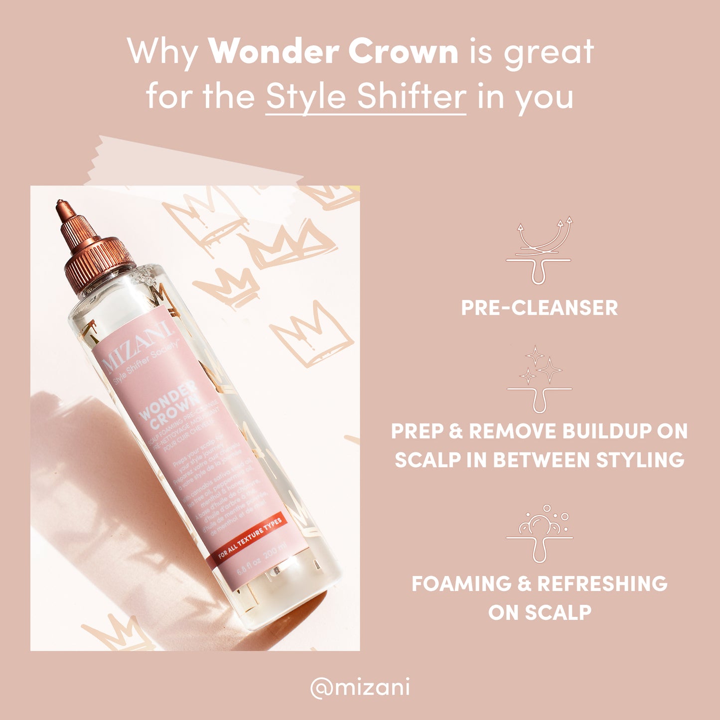 Mizani Wonder Crown Scalp Foaming Pre-Cleanse